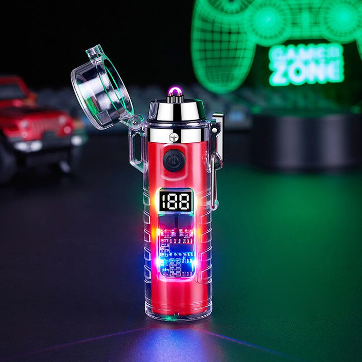 Windproof Double Arc Transparent Flashlight Lighter | Stornfield