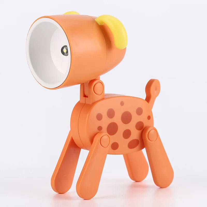 Stornfield | Cute LED Night Light - Mini Dog, Deer, Dinosaur Foldable Table Lamp for Children's Bedroom