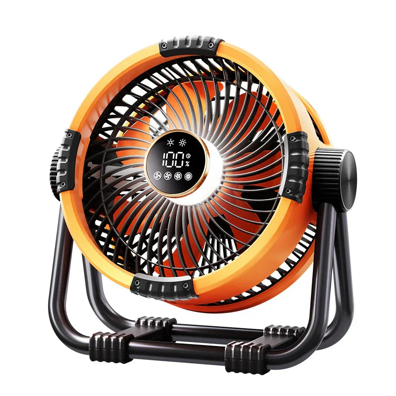 Camping Fan with 20,000mAh Battery, LED Light & Remote Control – WindMate | Stornfield