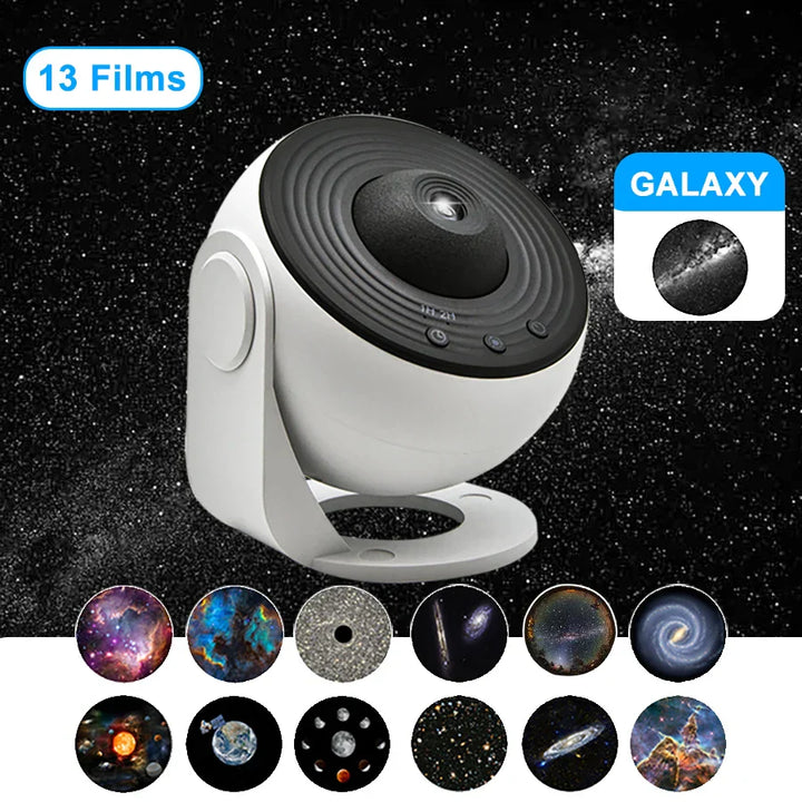 Stornfield | NEW 13-in-1 Projector Planetarium Galaxy Starry Sky Night Lamp HD Aurora Projection for Kids' Room Home Party Decor