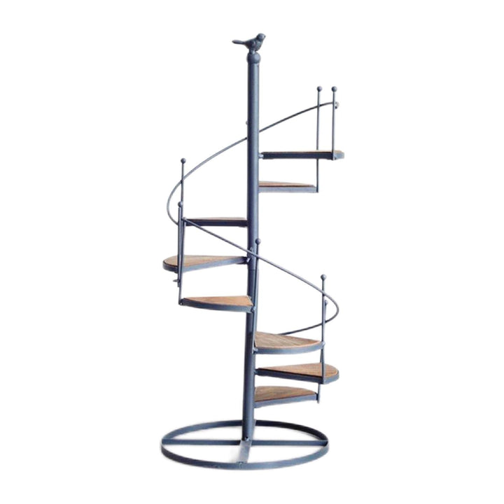 Stornfield Elegant Spiral Plant Stand for Balcony and Garden Arrangements