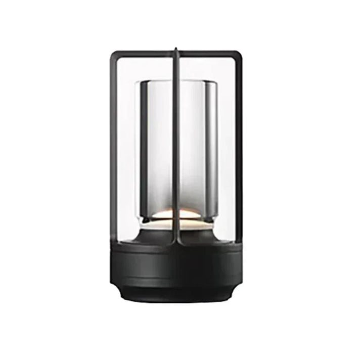 Rechargeable wireless table lamp with crystal glass - Portable LED light for indoor and outdoor areas | Stornfield