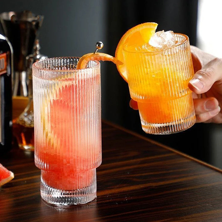 Ribbed Glasses 4-Piece Set Stornfield