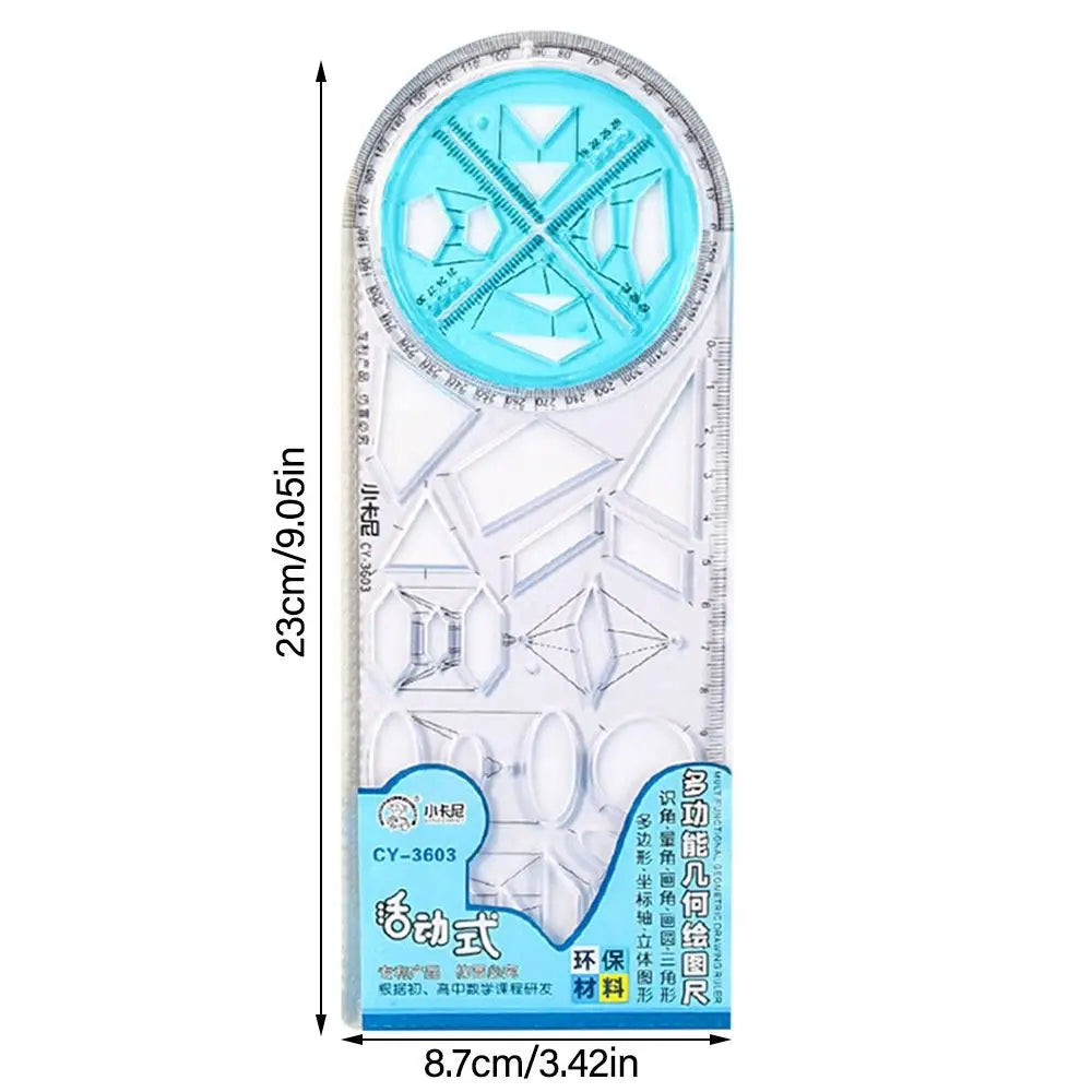 Math Genius Multi-Angle Drawing Precision Ruler | Stornfield