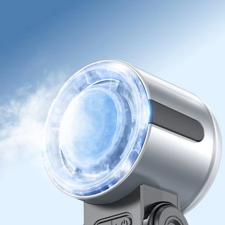 Foldable Turbine Handheld Fan with Integrated Ice Pack | Stornfield