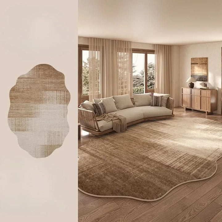 Stornfield | Irregular Plush Washable Rug for Bedroom and Living Room