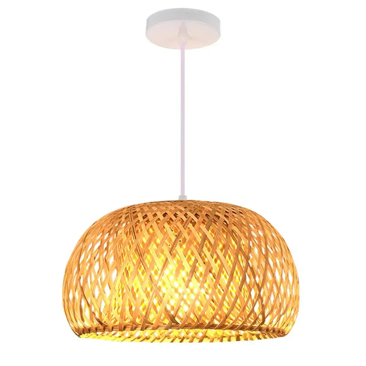 Stornfield | Luxora Handwoven Bamboo Pendant Light - Eco-Friendly Ceiling Lamp