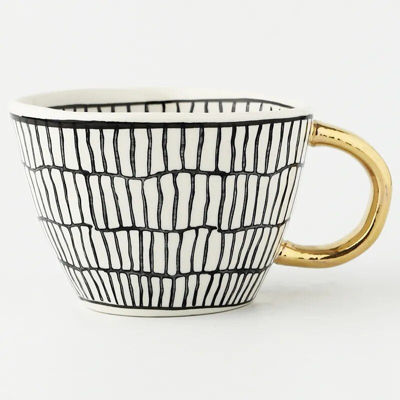 Stornfield | GeoMug Designer Bags & Mugs | Elegant Ceramics | Modern Geometric Patterns