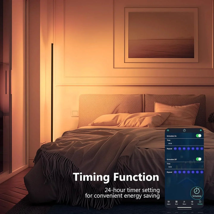 Stornfield | Smart RGB Floor Lamp - 16 Million Color Changing Mood Light