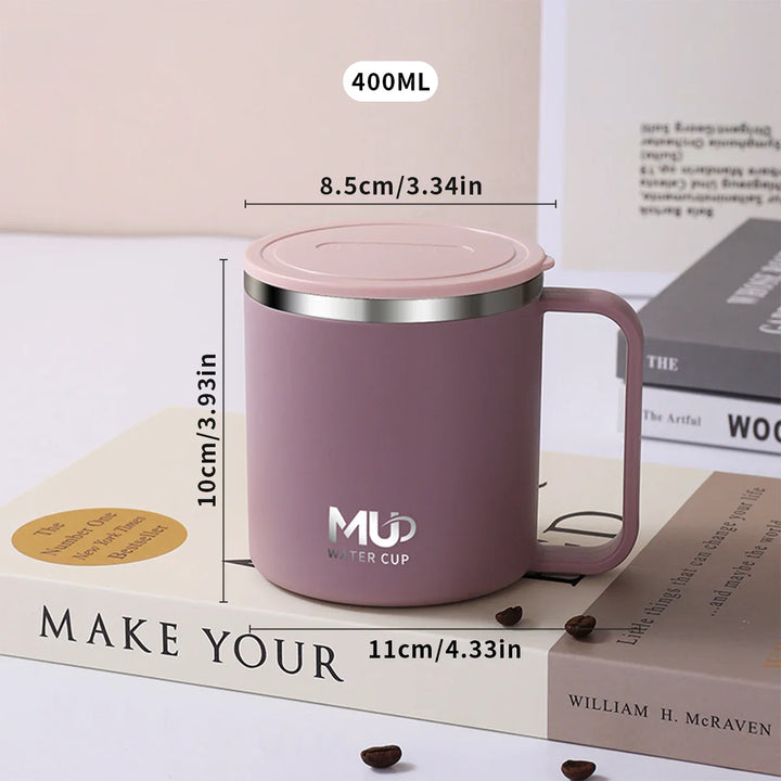 Insulated stainless steel coffee cup with lid | Stornfield
