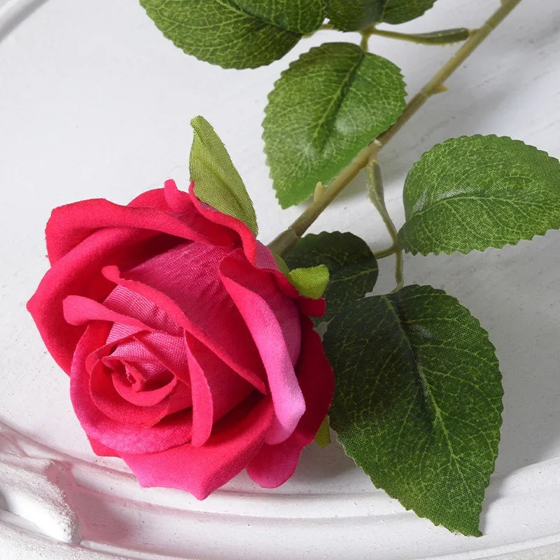 Stornfield | 20 Pieces Realistic Velvet Silk Rose Bouquet