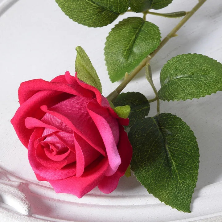 Stornfield | 20 Pieces Realistic Velvet Silk Rose Bouquet
