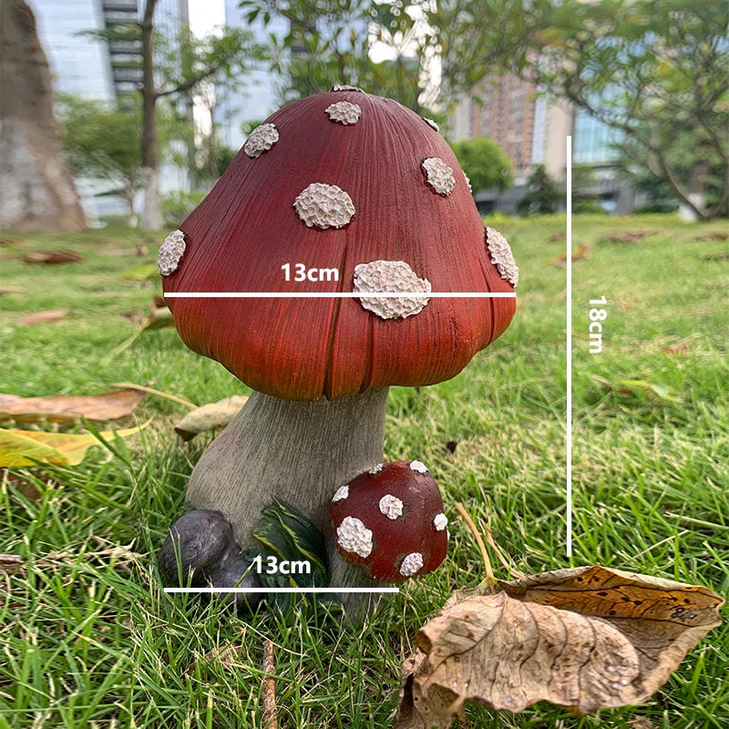 Outdoor Fairy Mushroom Resin Garden Decor | Stornfield