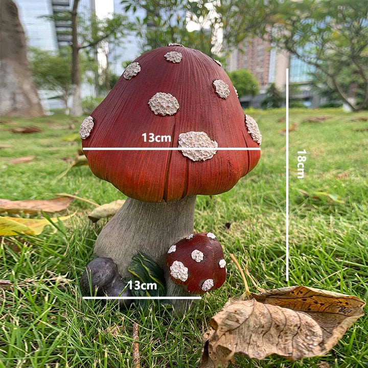Outdoor Fairy Mushroom Resin Garden Decor | Stornfield