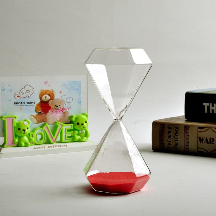 Stornfield | Diamond Hourglass 5-60 Minutes, Sand Timer, Hourglass, Kids Gift, Sand Clock, Home Decor, Available in Multiple Color Options