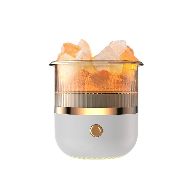 Stornfield | Himalayan Salt Lamp and Essential Oil Diffuser, USB Ultrasonic Humidifier for Home and Office