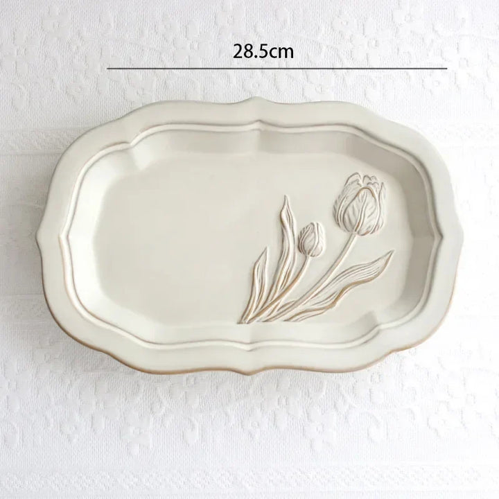 Plaques de fleurs en relief françaises