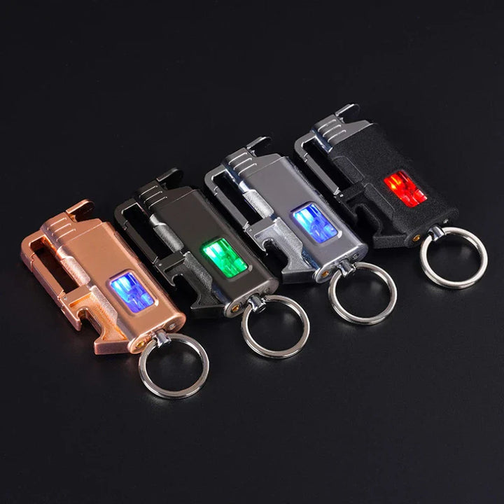 Modern Windproof Metal  Bottle Opener Keychain Lighter | Stornfield