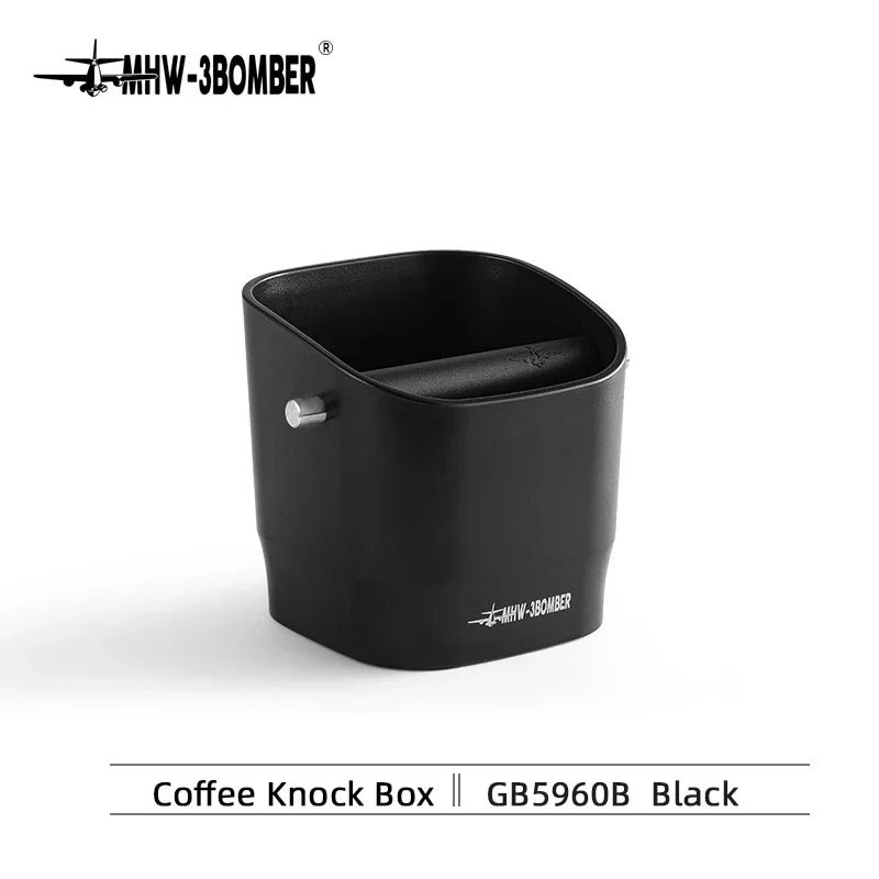 Stornfield | 0.9–1.2L Espresso Knock Box, Detachable Knock Bar and Non-Slip Base, Coffee Grounds Bin, Barista Desk Accessories