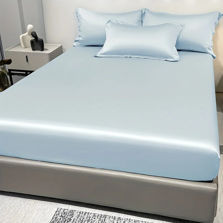 Stornfield | SatinDreams Luxury Fitted Sheet | Silk Satin Sheet | Breathable & Cooling | Wrinkle-Resistant | Easy Care