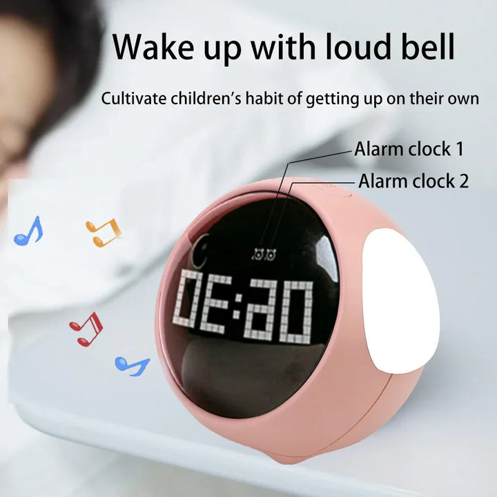 Cute Expression Night Light Alarm Clock | Stonrfield