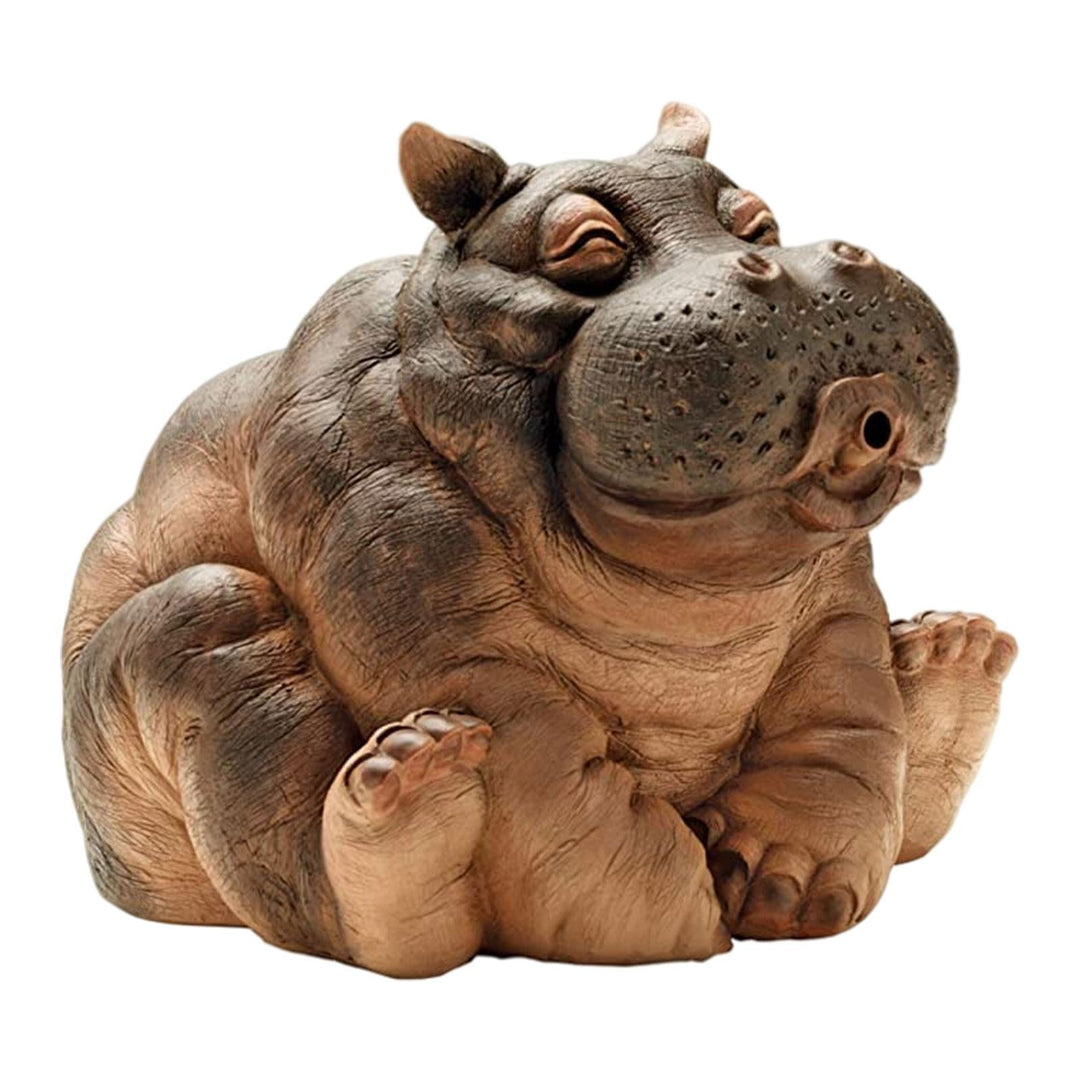 Stornfield | Playful Hippo Garden Sprinkler Statue