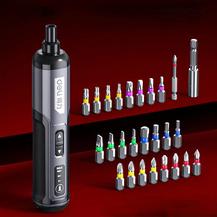 Mini Cordless RechargeaStornfielde Electrical Screwdriver Drill Tool Set | Stornfield
