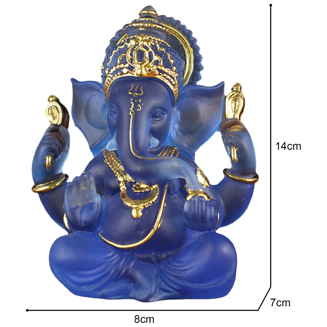 Stornfield | Rare Colored Semi-Transparent Ganesh Statues for Luck in Your Home