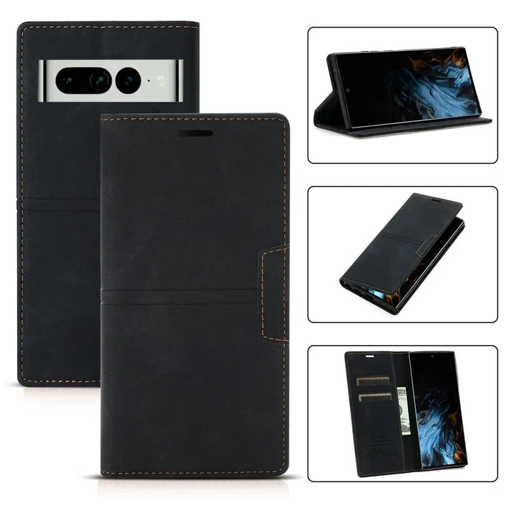 Stornfield | Étui en cuir wallet flip - Google Pixel