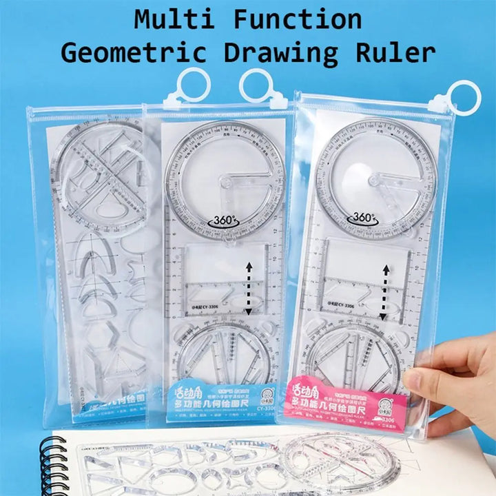 Math Genius Multi-Angle Drawing Precision Ruler | Stornfield