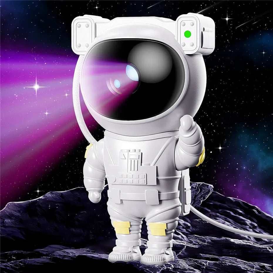 Astronaut Night Light Projector – LED Starry Sky Projector for Children's Room, Soothing Night Light with Galaxy and Space Projection, Dimmable and Adjustable | Stornfield