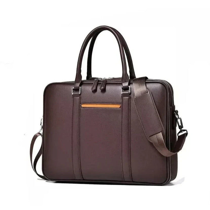 Stornfield | Manhattan Leather Business Laptop Briefcase Crossbody Handbag