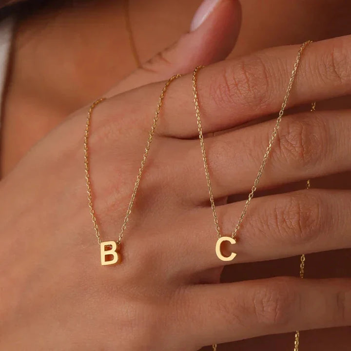 Stornfield | Dainty Minimal Letter Initial Necklace