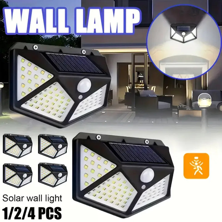 Solar Wall Light Outdoor 100 LED with Motion Sensor | Stornfield