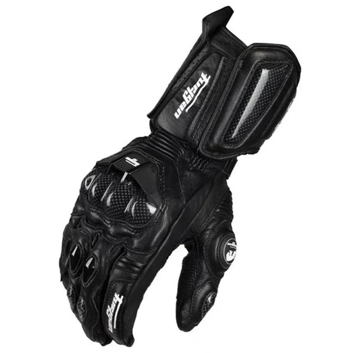 Stornfield | Motorcycle Gloves RidePro Carbon | Wind & Waterproof | Touchscreen Compatible | Genuine Leather Protectors | For Summer & Winter