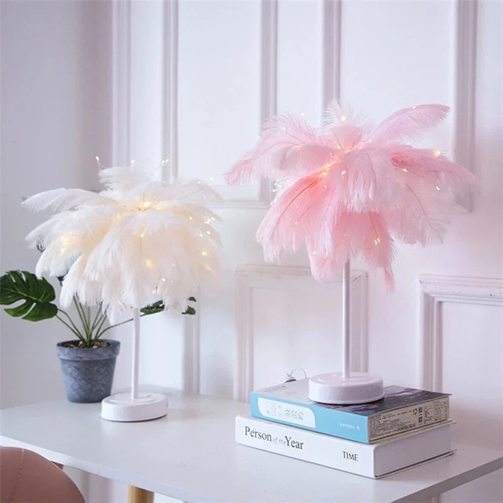 Stornfield | Spring LED Table Lamp USB Powered Night Lamp Remote Control Bedside Lamps