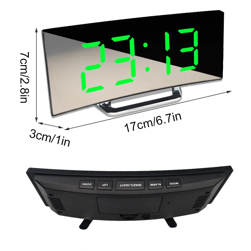 Stornfield | Curved Screen Digital Alarm Clock