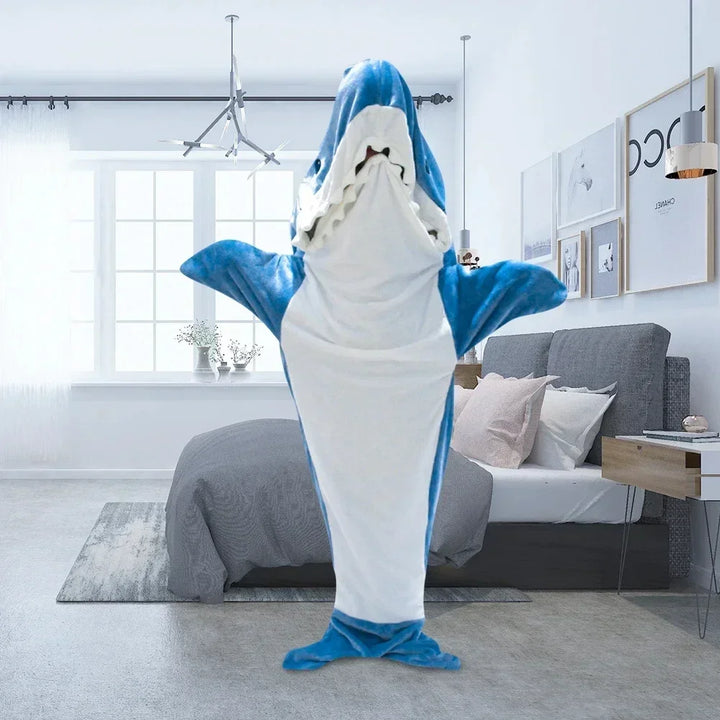 Snuggly Shark Cozy Hooded Onesie Stonrfieldanket | Stonrfield