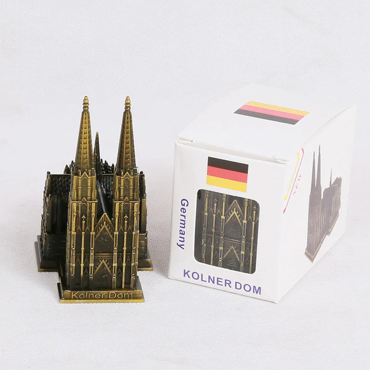 Stornfield | Cologne Cathedral Model Antique Bronze Metal Figurine Germany Architecture World Famous Monuments Decoration