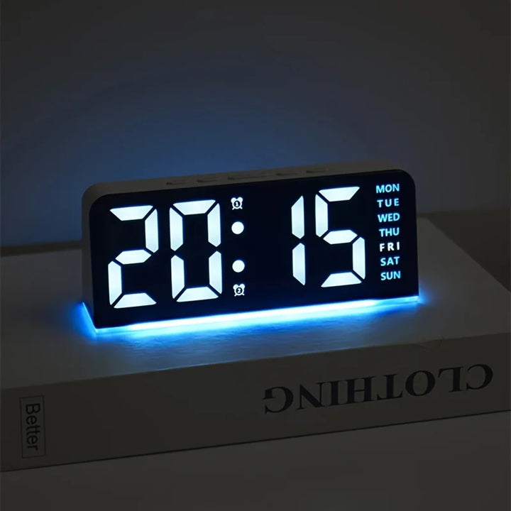Modern LED All Week Display Night Lamp Alarm Clock | Stornfield