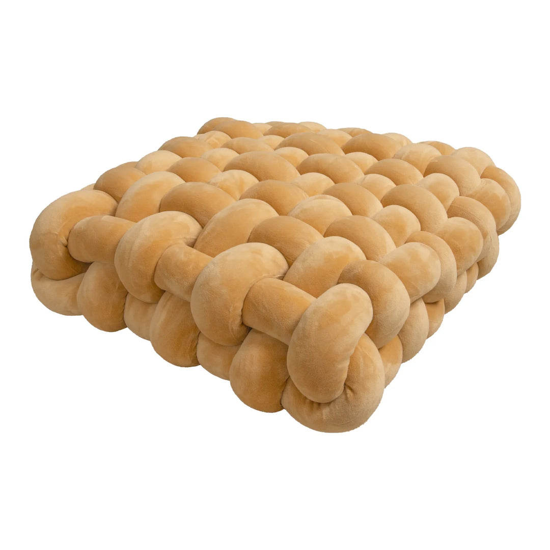 Thick woven knot cushion | Stornfield