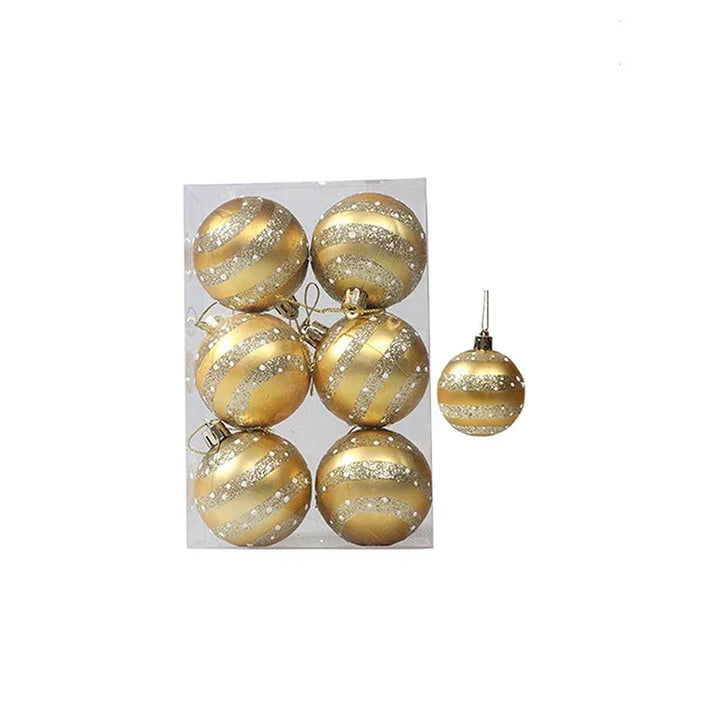 Elegant Snowflake Christmas Baubles Set – High-quality Christmas ornaments in red, white and gold, perfect for festive tree decoration at Christmas | Stornfield