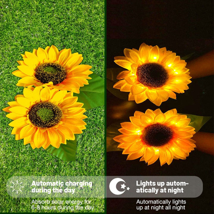 Sunflower Waterproof Solar Led Garden Lights | Stornfield