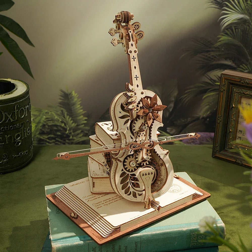 3D Magical Mechanical Wooden Cello Puzzle | Stornfield