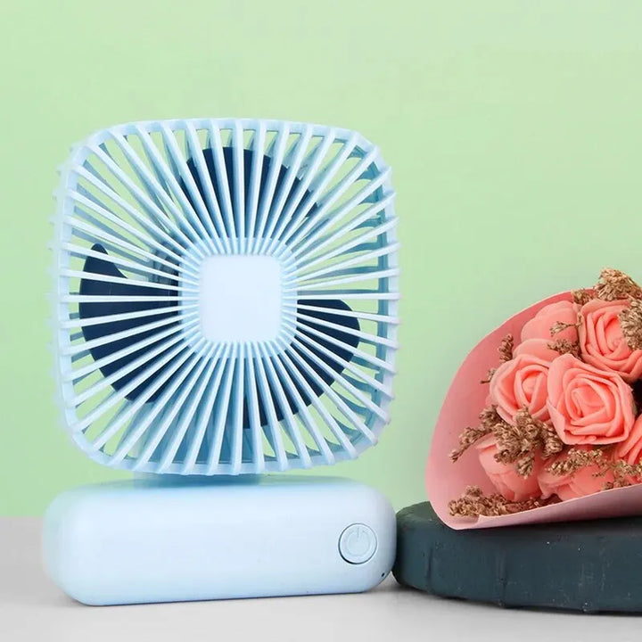 Mini Handheld USB Fan: Portable Three-Speed Cooling for Car, Home, Office, and Outdoor Use - Quiet and Simple Design | Stornfield
