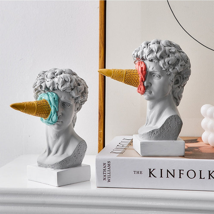 Stornfield | David Figurine with Ice Cream Home Decor Sculpture