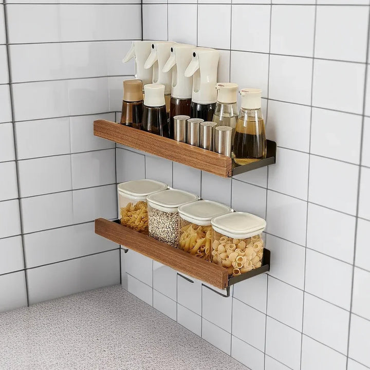 CulinaWood Kitchen Wall Shelf Stornfield