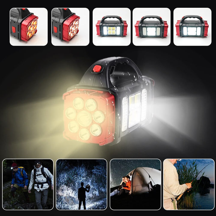 Solar Blast Powerful Power Bank LED Flashlight | Stornfield