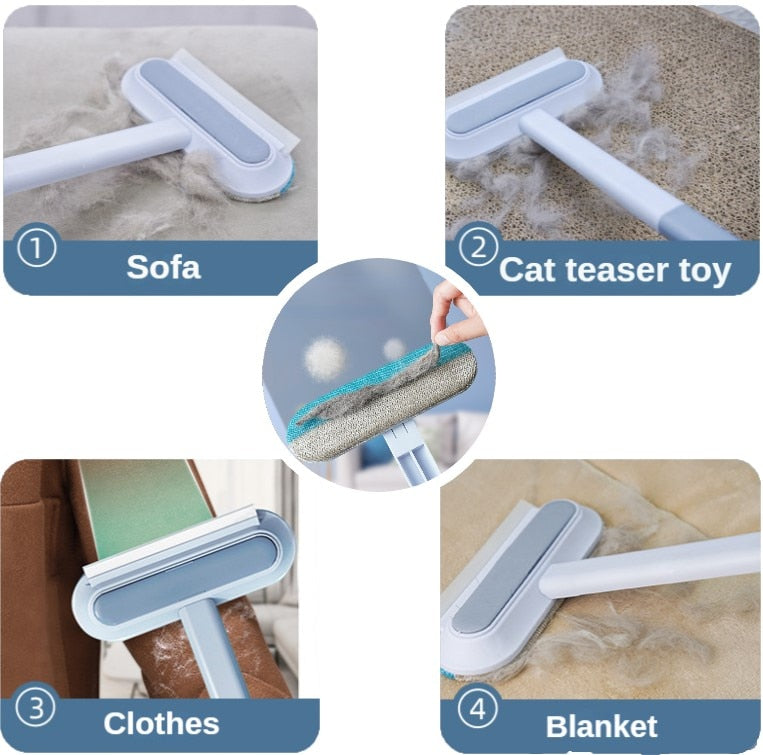 3in1 Pet Hair Lint Remover Window Cleaner Brush | Stornfield