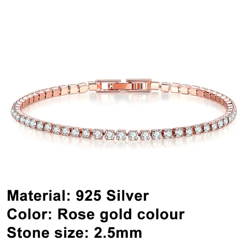 Stornfield | Tennis Bracelet – Shine with Attitude: Sterling Silver Elegance and Hip-Hop Flair!